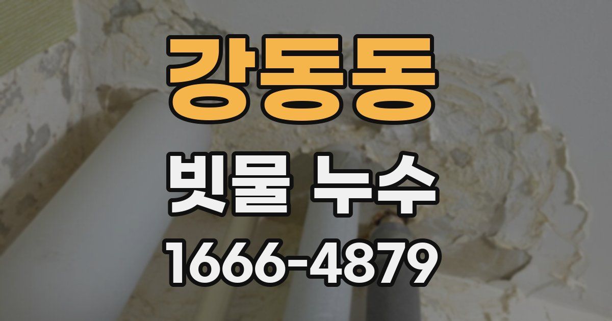 강동동 빗물 누수