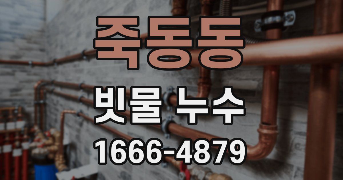 죽동동 빗물 누수