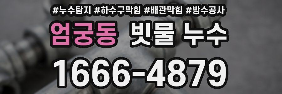 엄궁동 빗물 누수