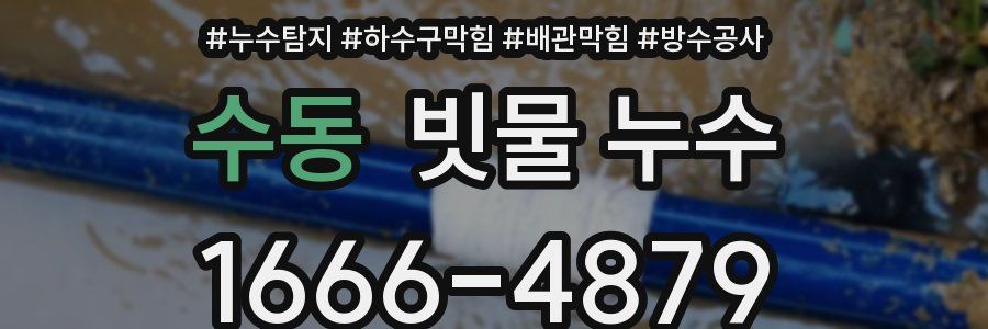 수동 빗물 누수