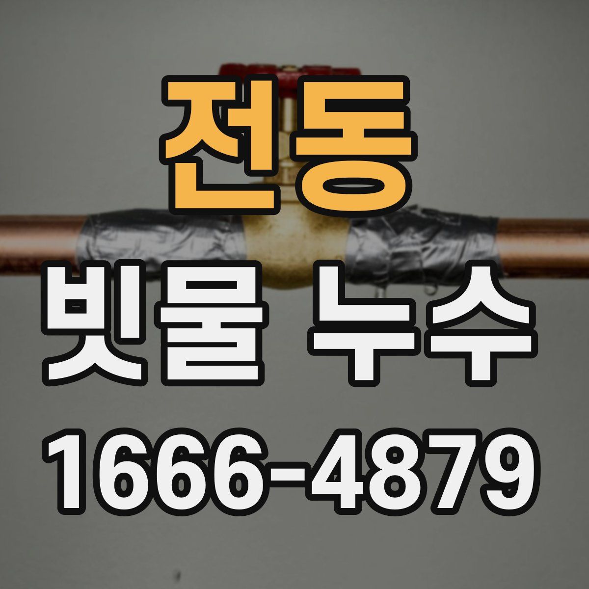 전동 빗물 누수