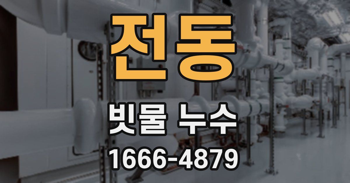 전동 빗물 누수