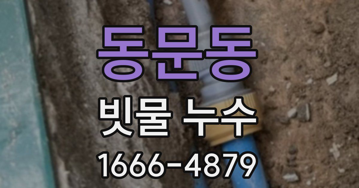 동문동 빗물 누수