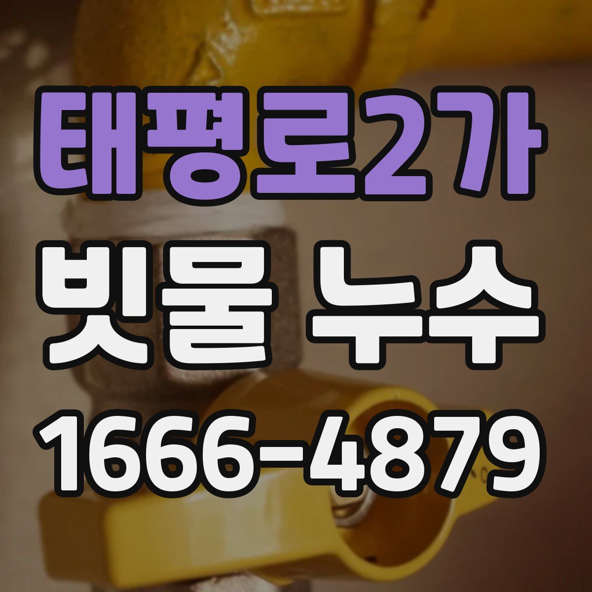 태평로2가 빗물 누수