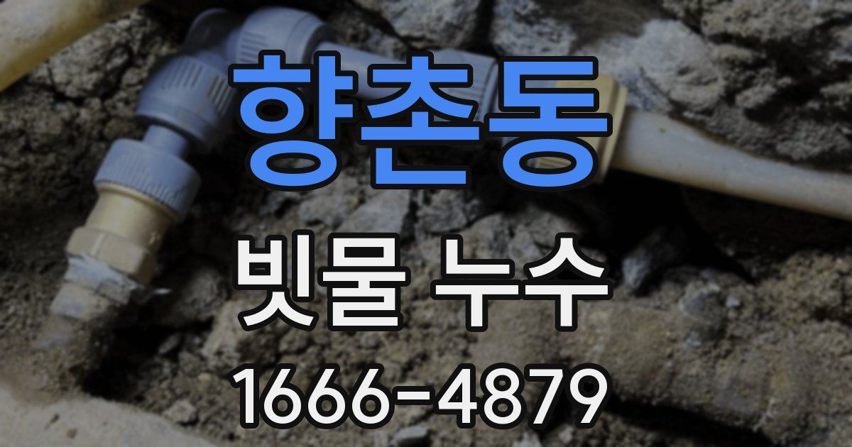향촌동 빗물 누수