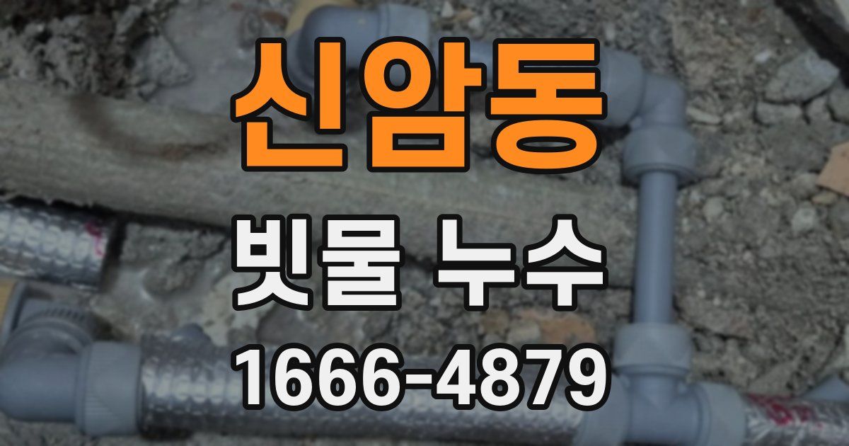 신암동 빗물 누수