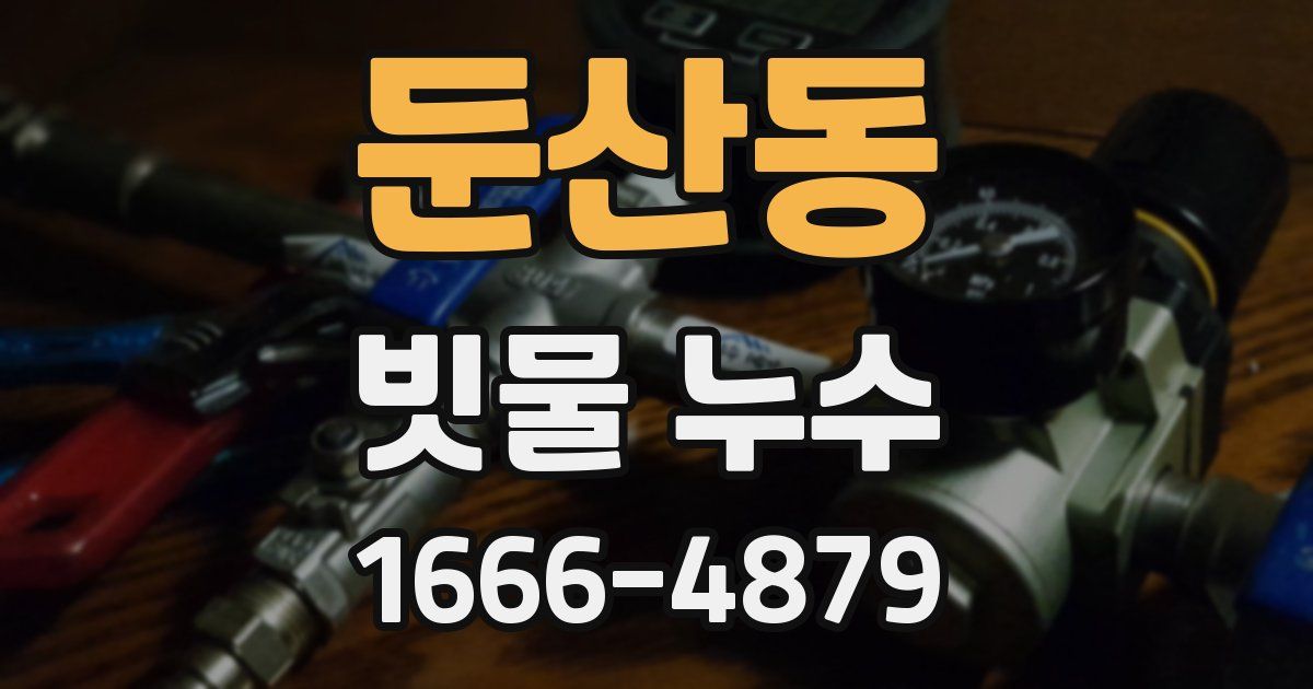 둔산동 빗물 누수