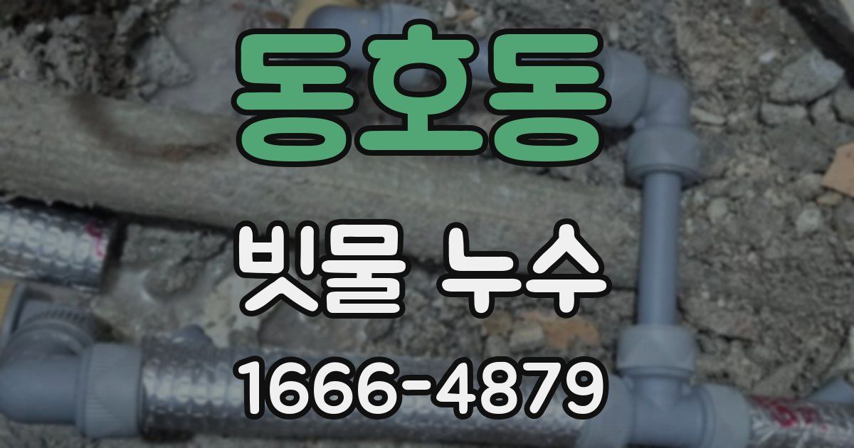 동호동 빗물 누수