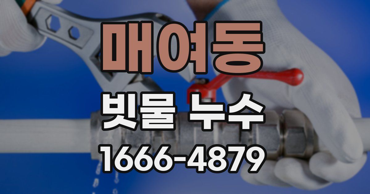 매여동 빗물 누수