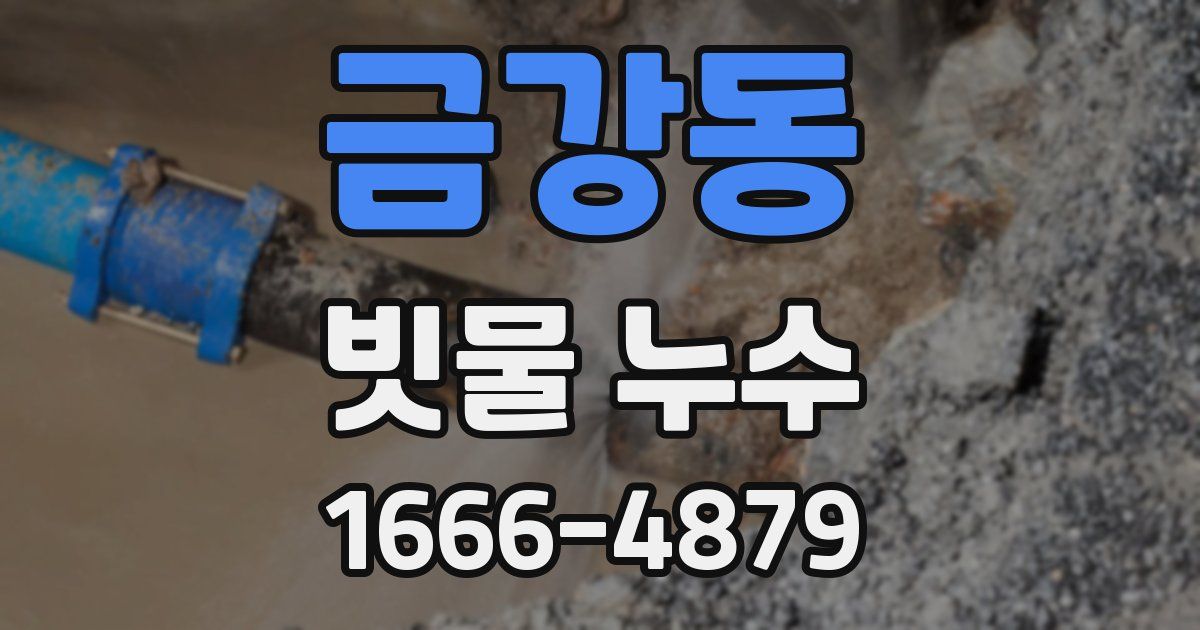 금강동 빗물 누수
