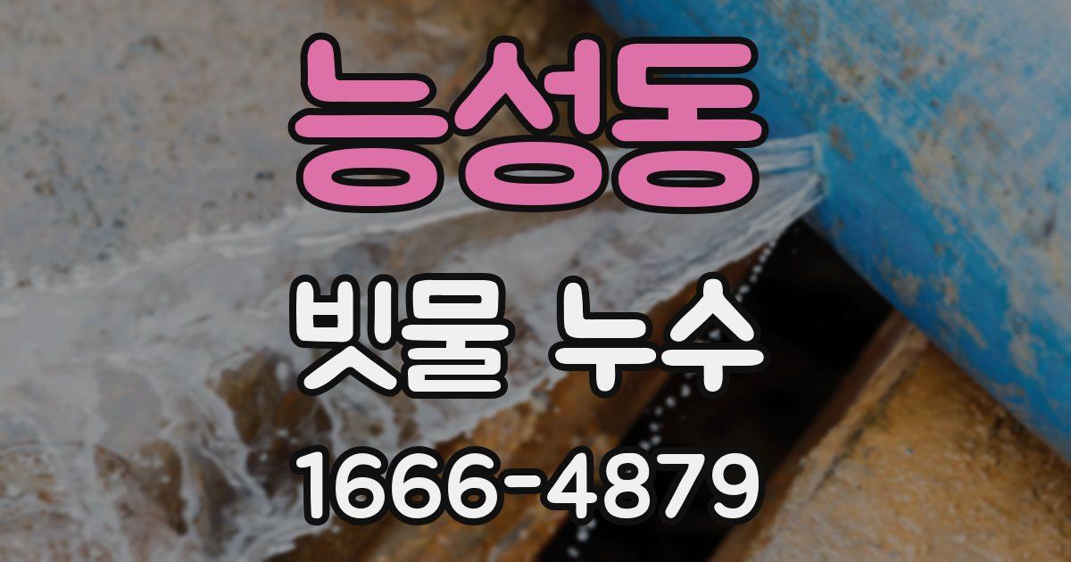 능성동 빗물 누수