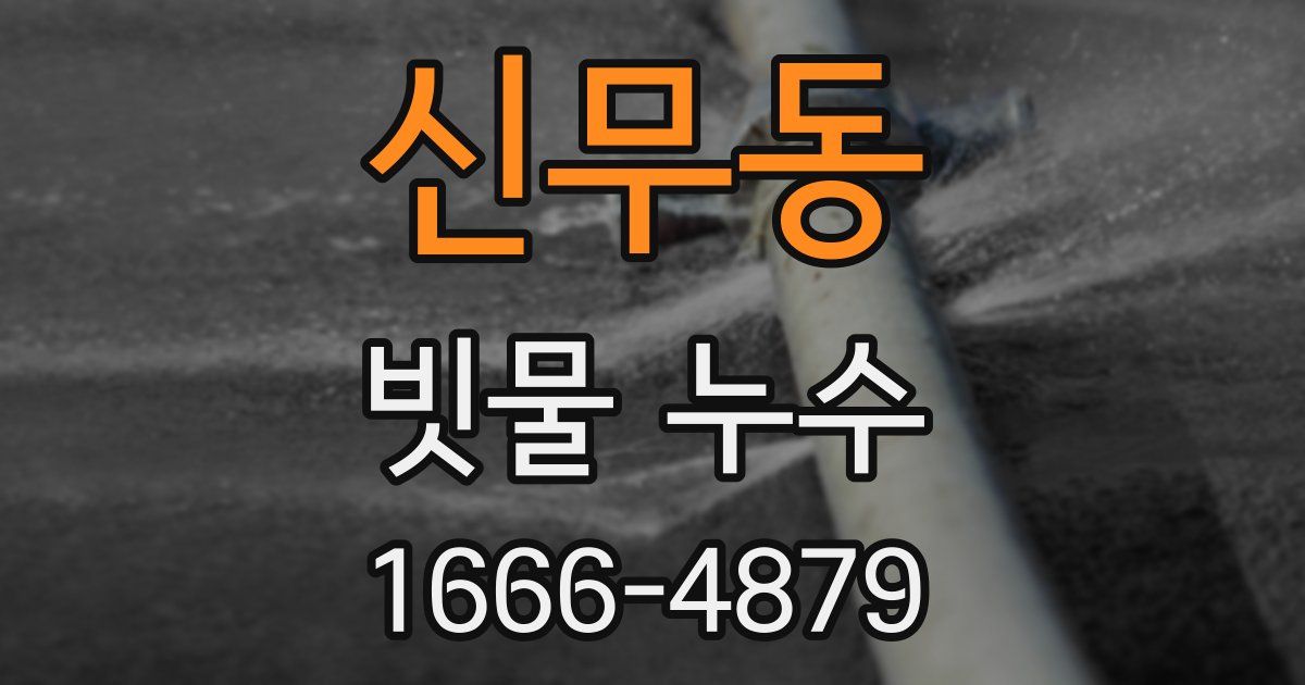 신무동 빗물 누수