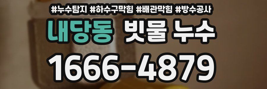 내당동 빗물 누수