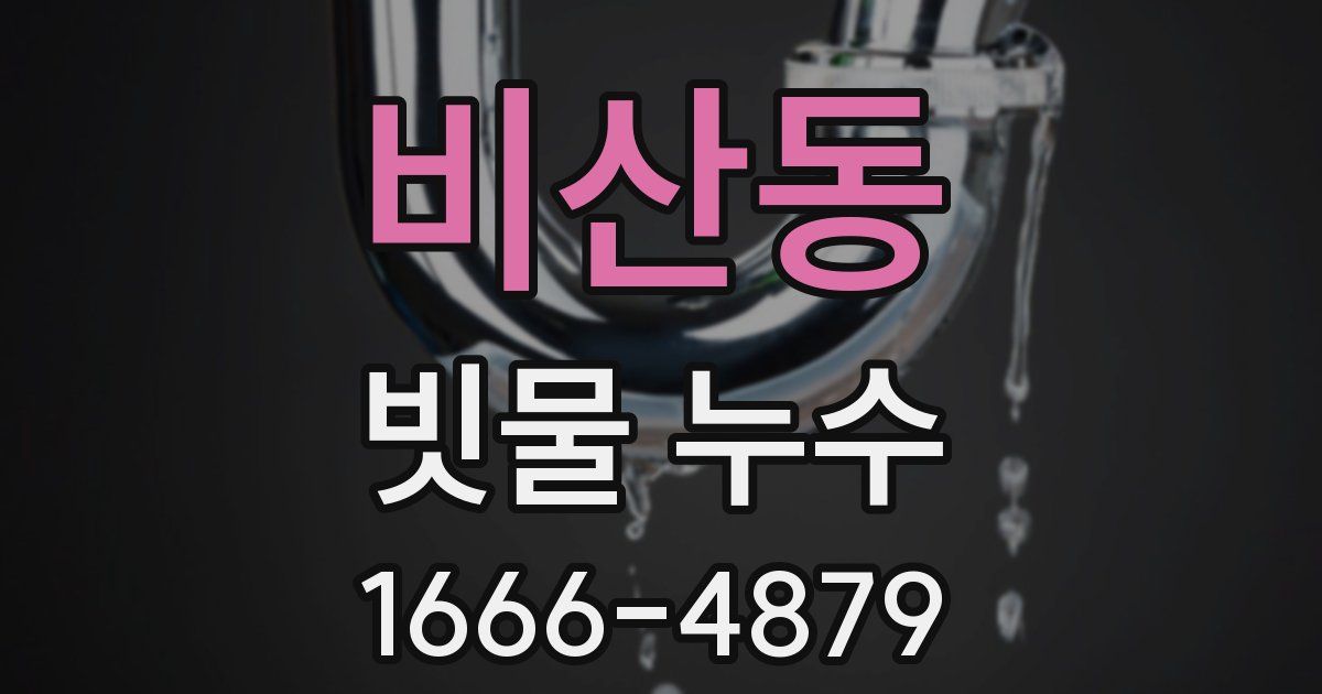 비산동 빗물 누수