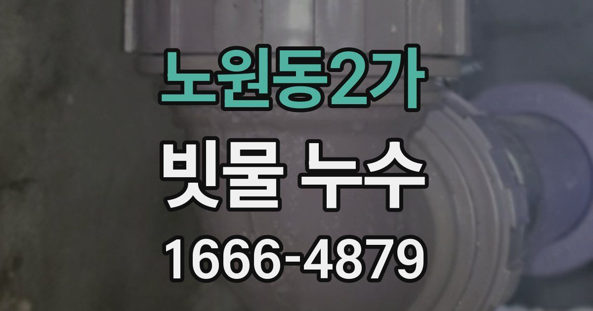 노원동2가 빗물 누수