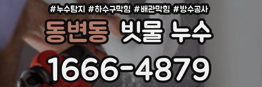 동변동 빗물 누수