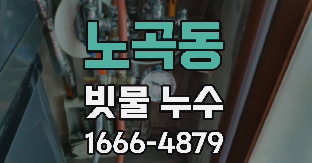 노곡동 빗물 누수