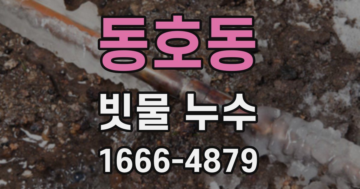 동호동 빗물 누수