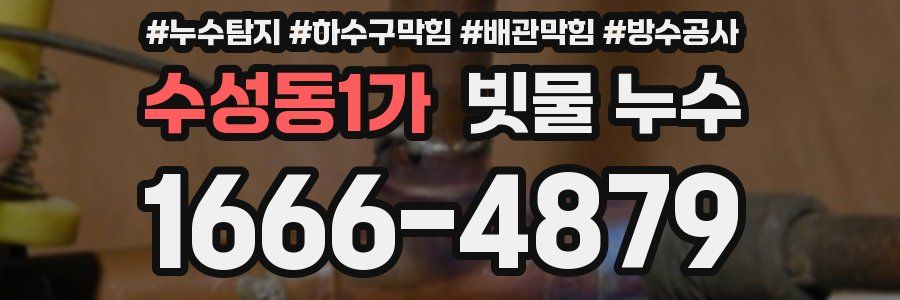 수성동1가 빗물 누수