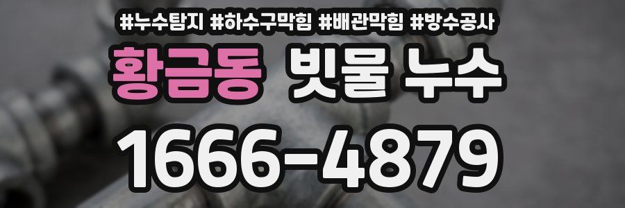 황금동 빗물 누수