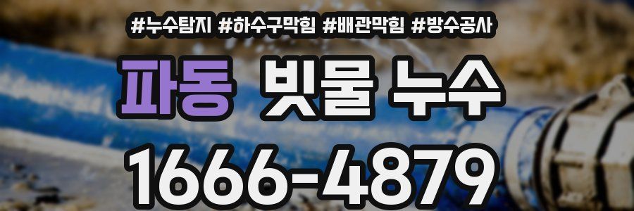 파동 빗물 누수