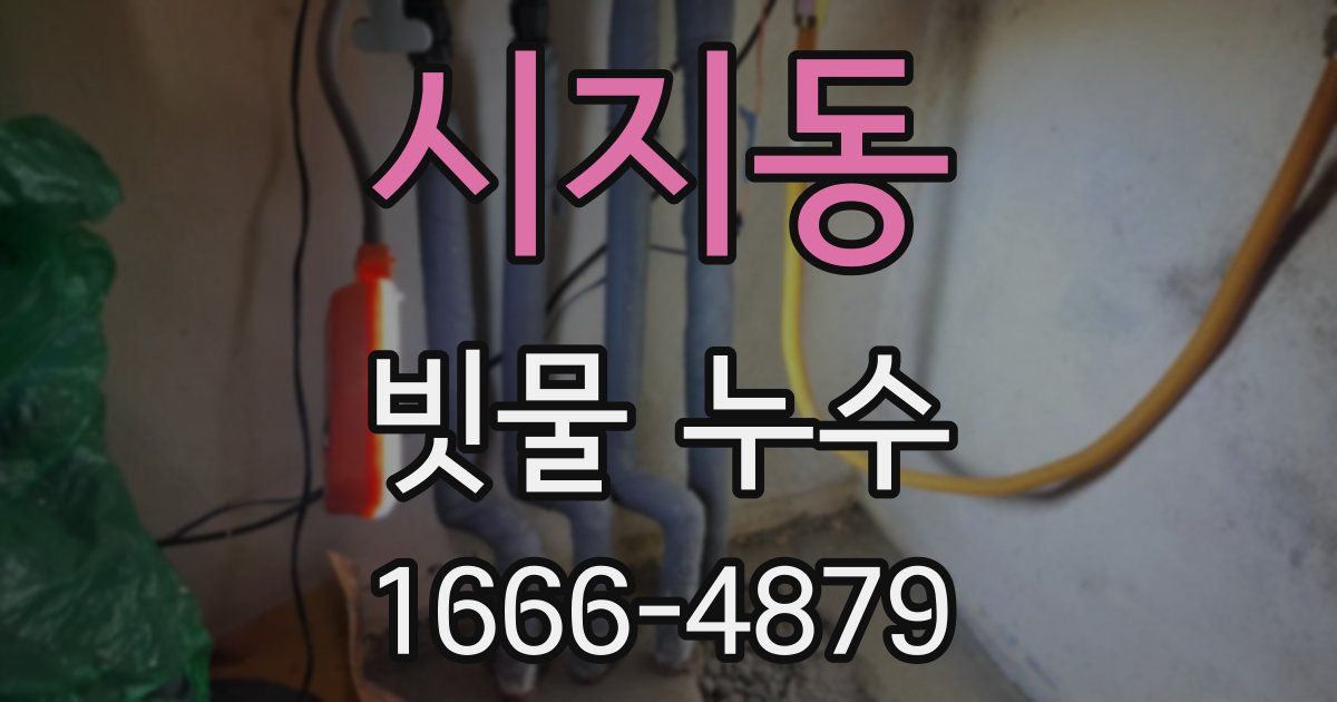 시지동 빗물 누수