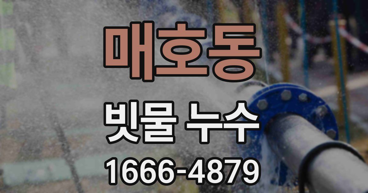 매호동 빗물 누수