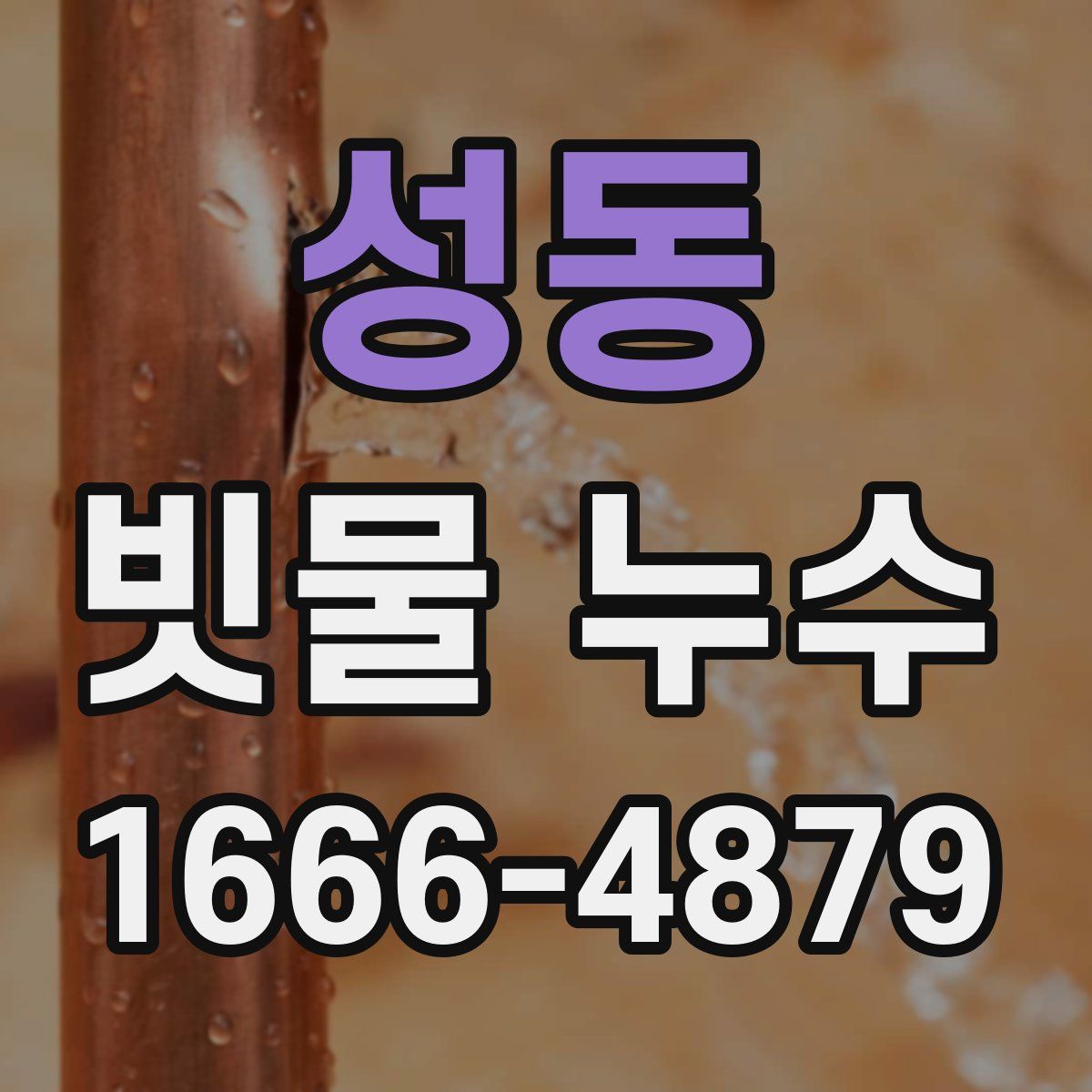 성동 빗물 누수