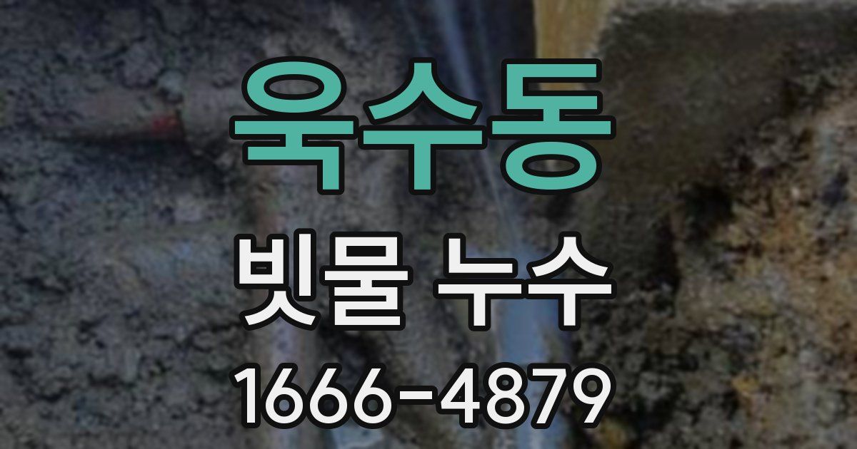 욱수동 빗물 누수