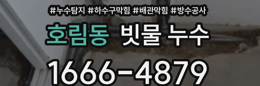 호림동 빗물 누수