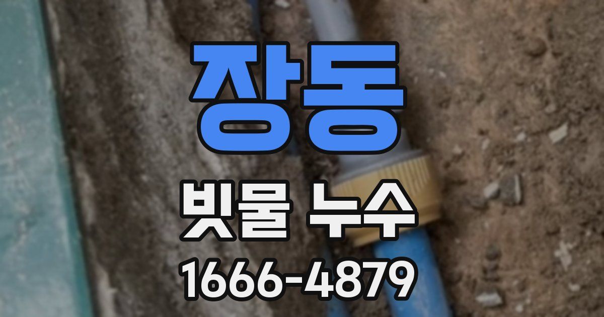장동 빗물 누수