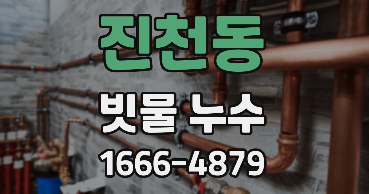 진천동 빗물 누수