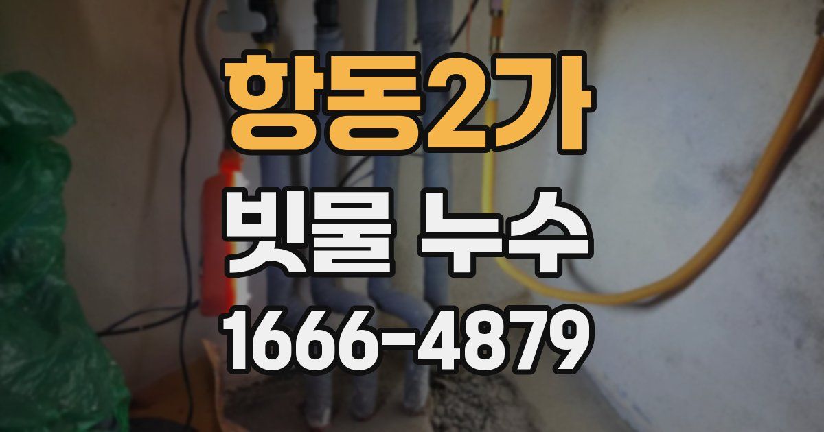 항동2가 빗물 누수