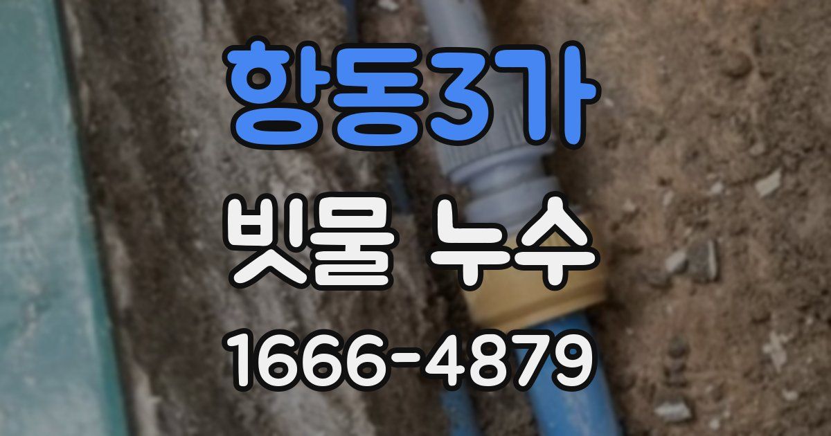 항동3가 빗물 누수