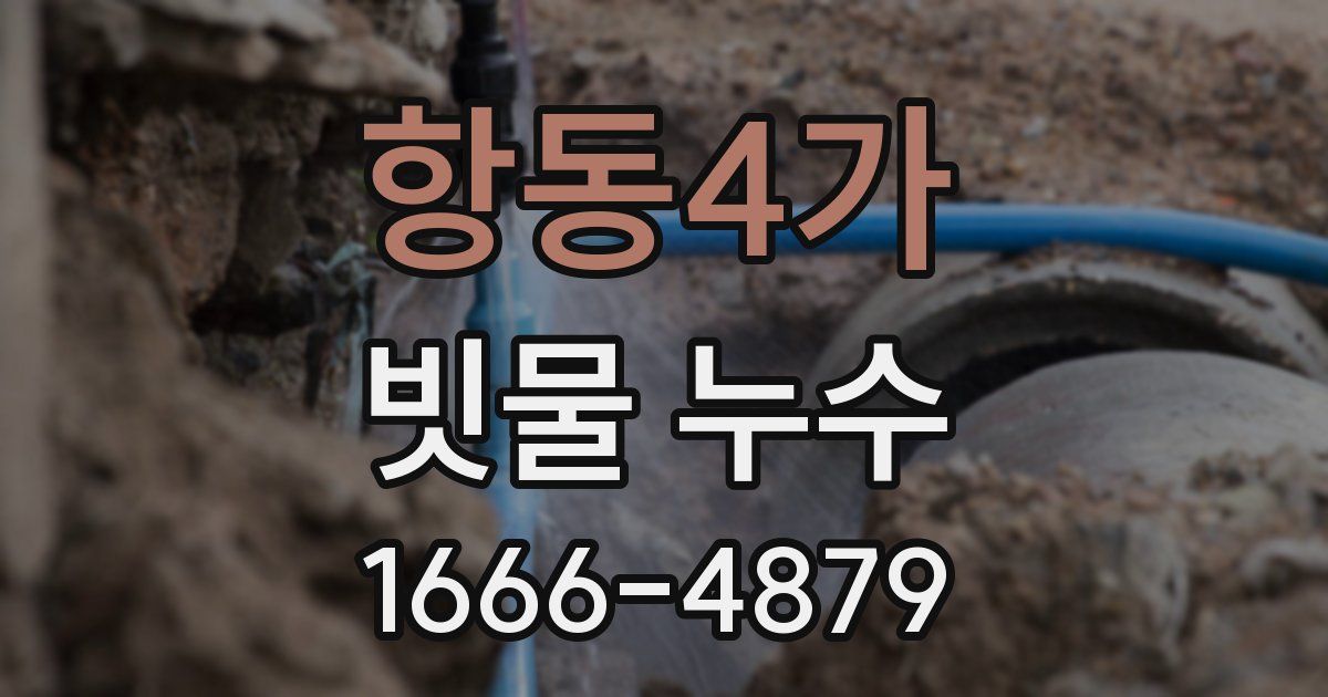 항동4가 빗물 누수
