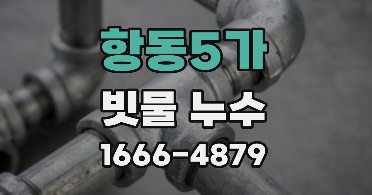 항동5가 빗물 누수