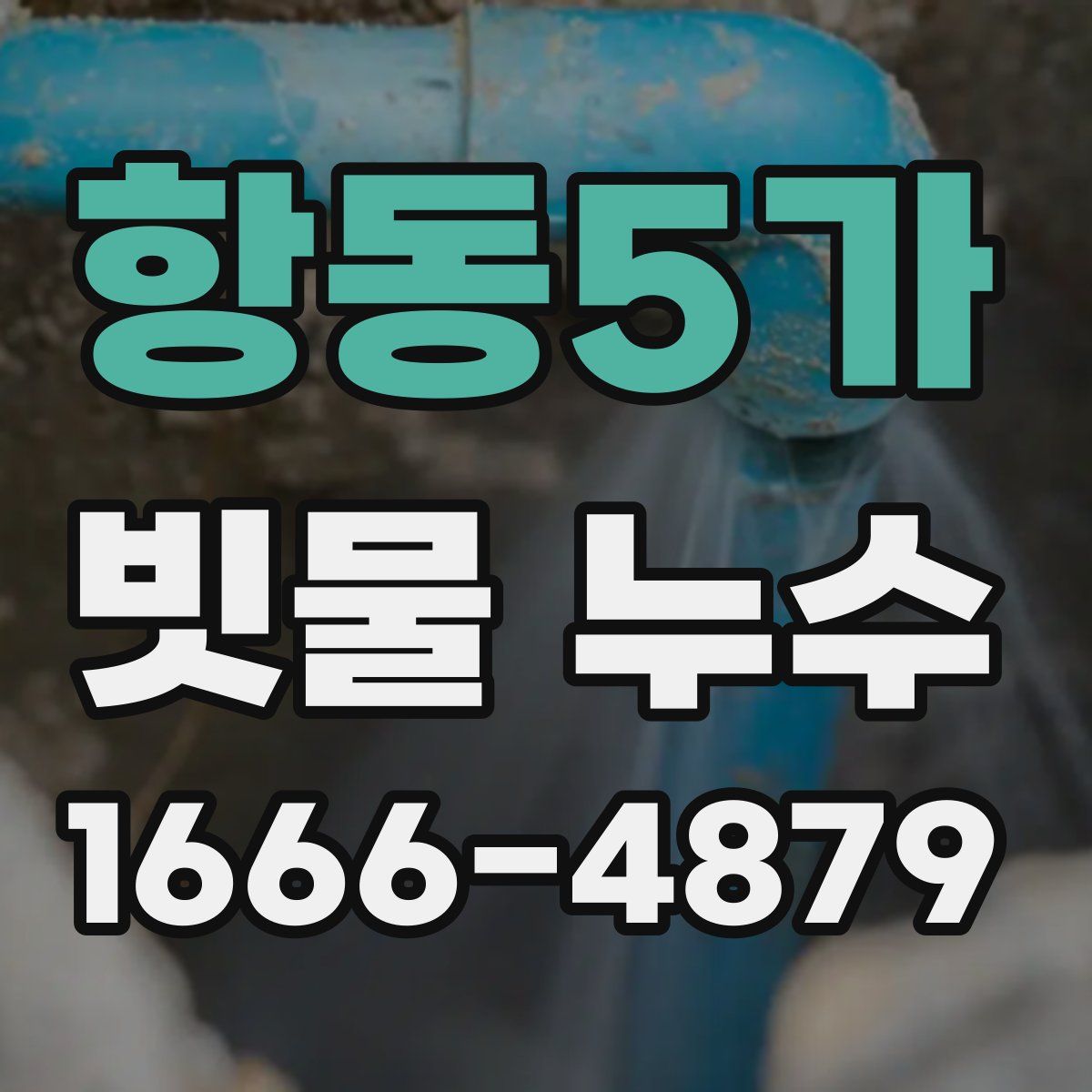 항동5가 빗물 누수