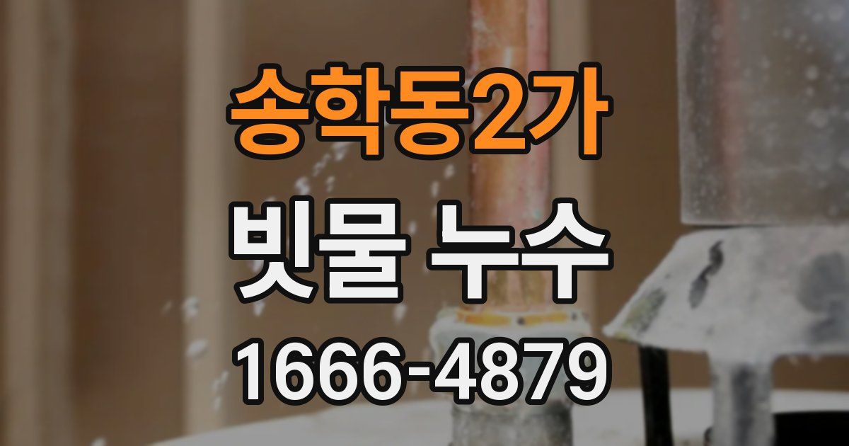 송학동2가 빗물 누수