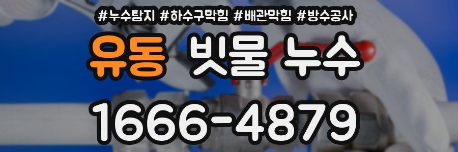 유동 빗물 누수