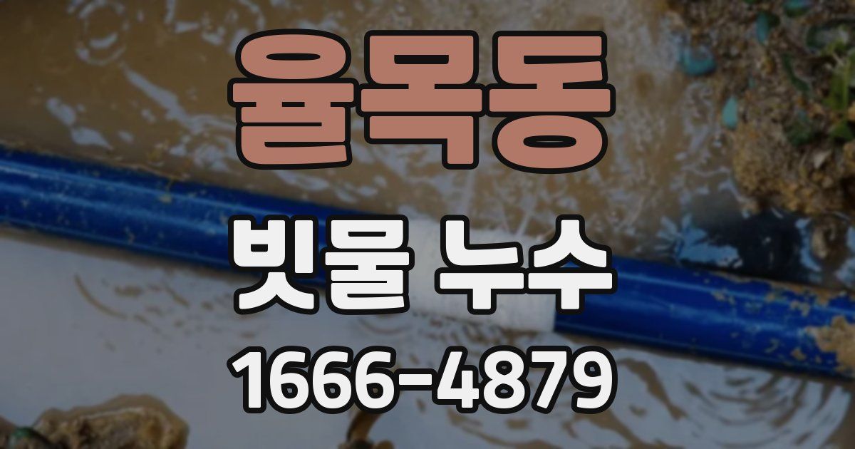 율목동 빗물 누수