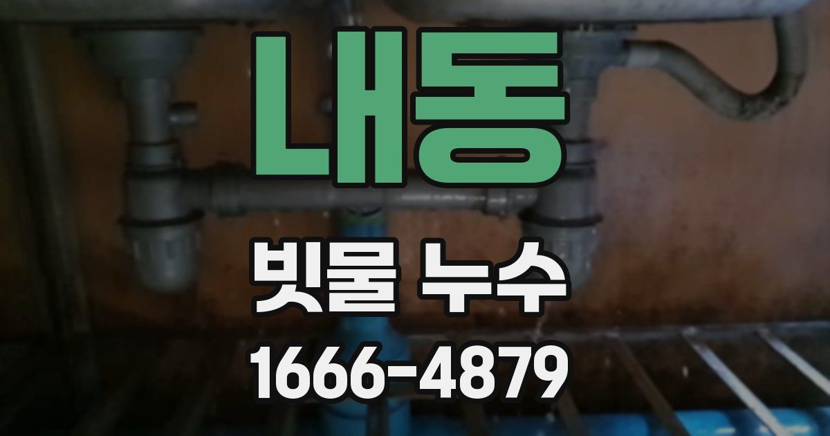 내동 빗물 누수