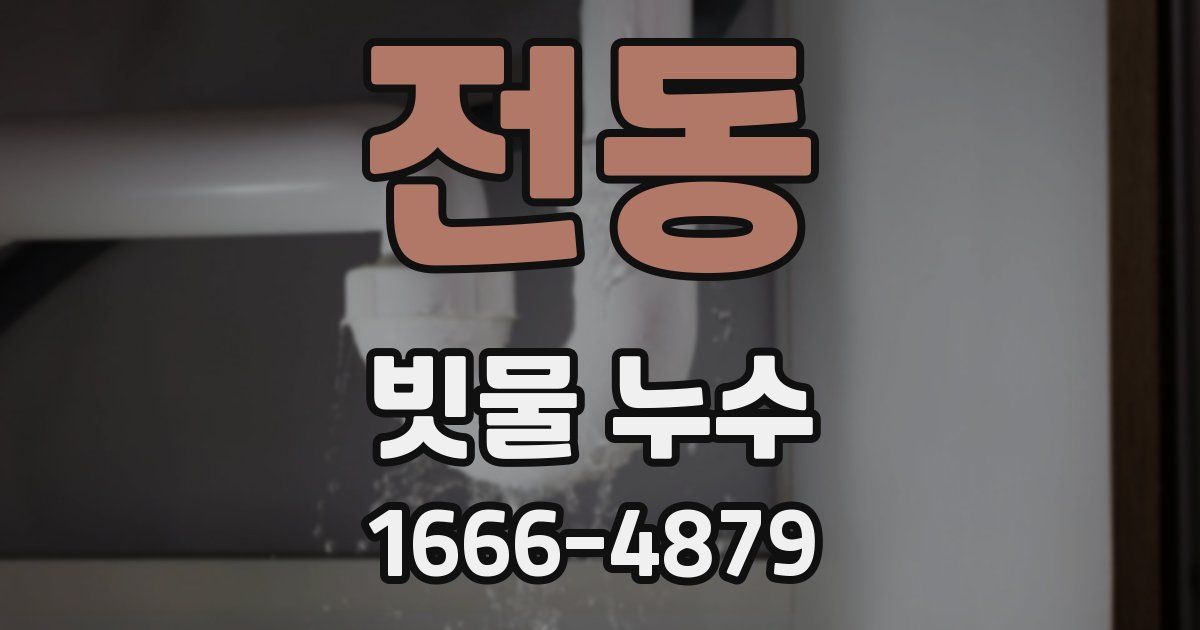 전동 빗물 누수