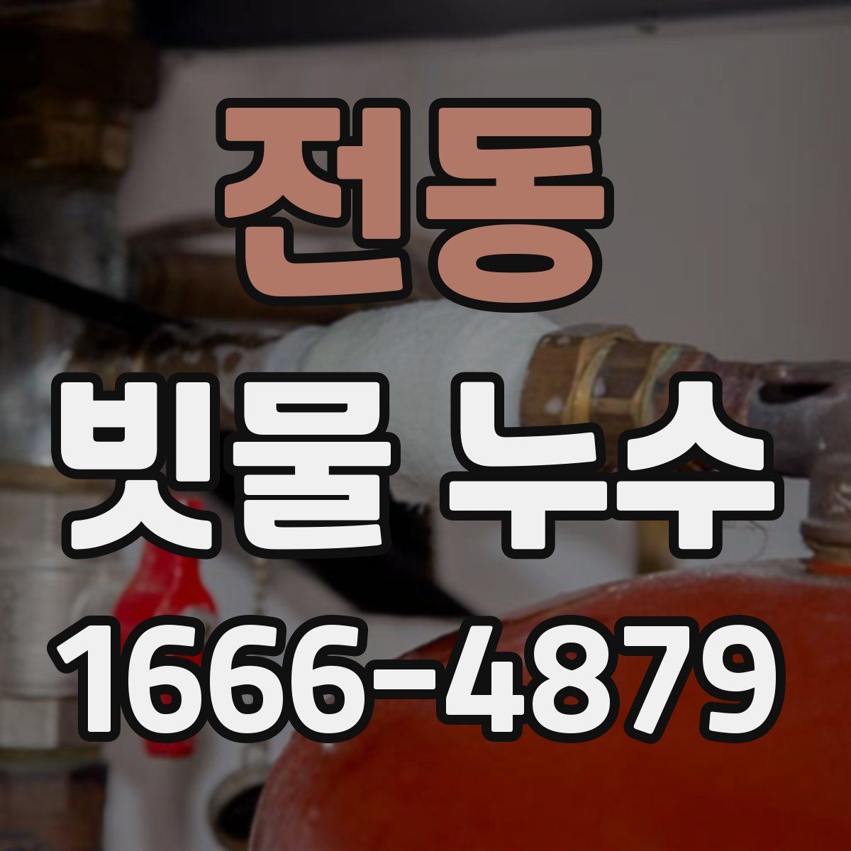 전동 빗물 누수