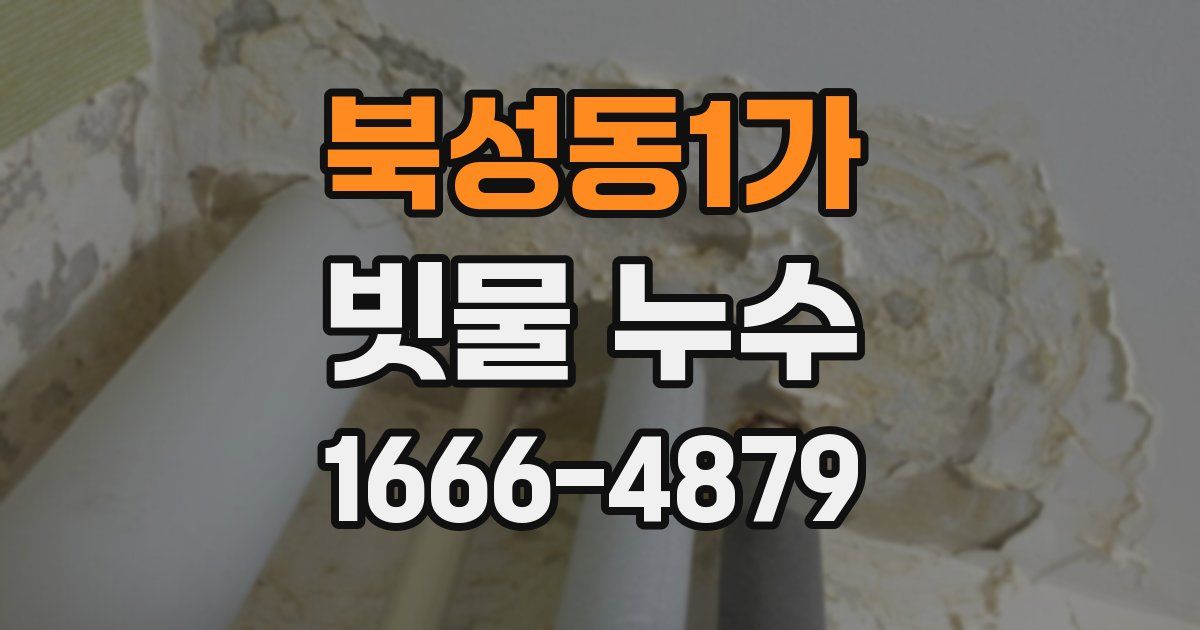 북성동1가 빗물 누수