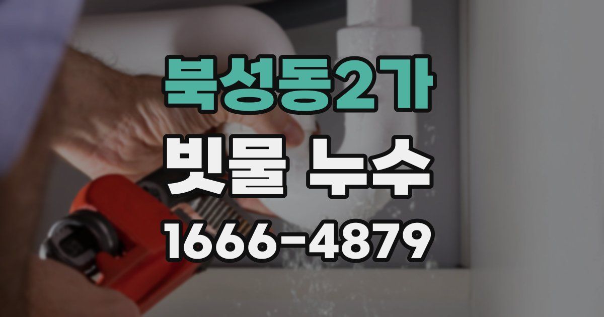 북성동2가 빗물 누수