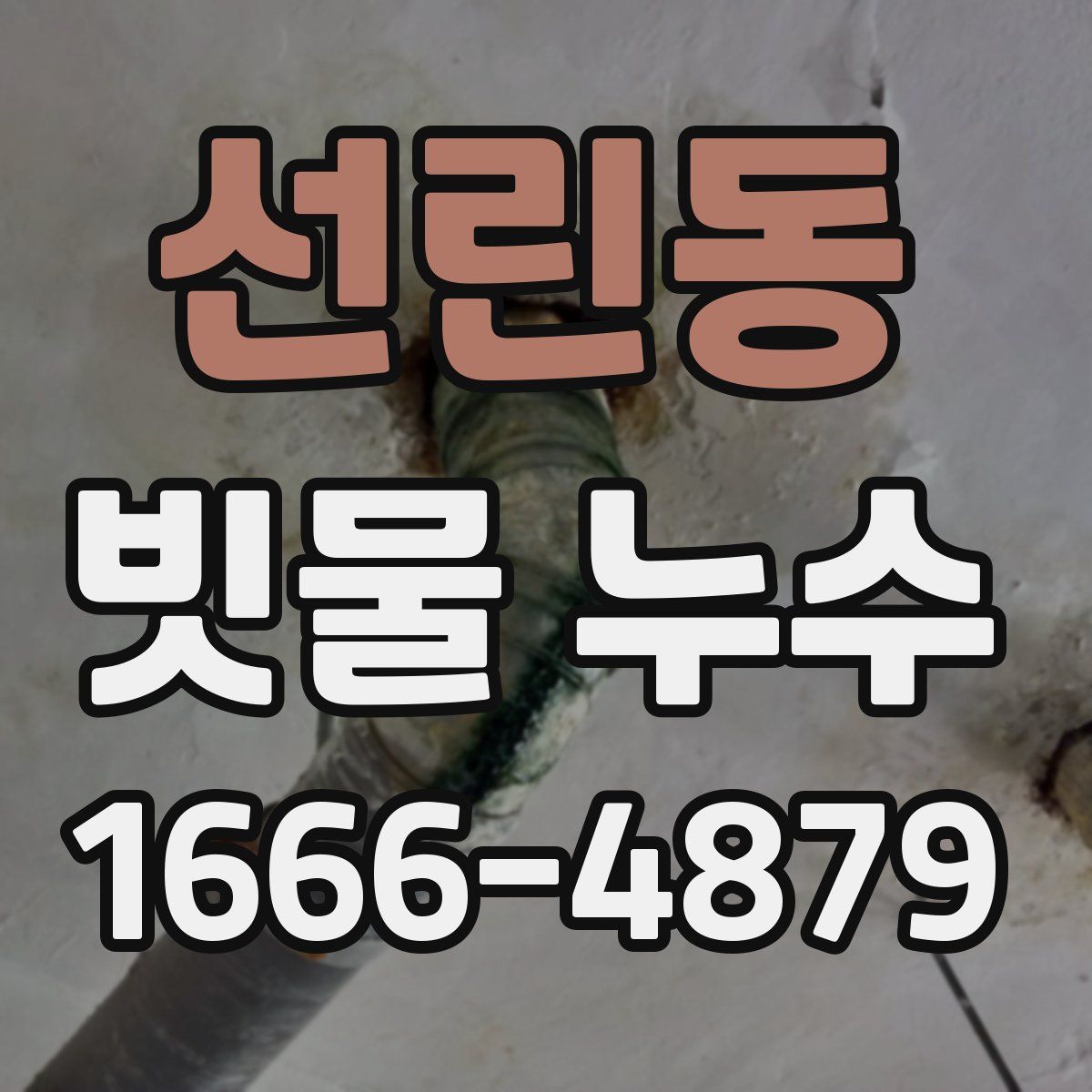 선린동 빗물 누수