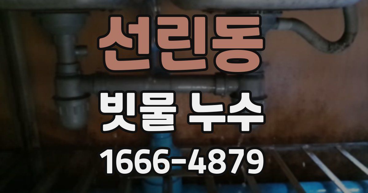 선린동 빗물 누수
