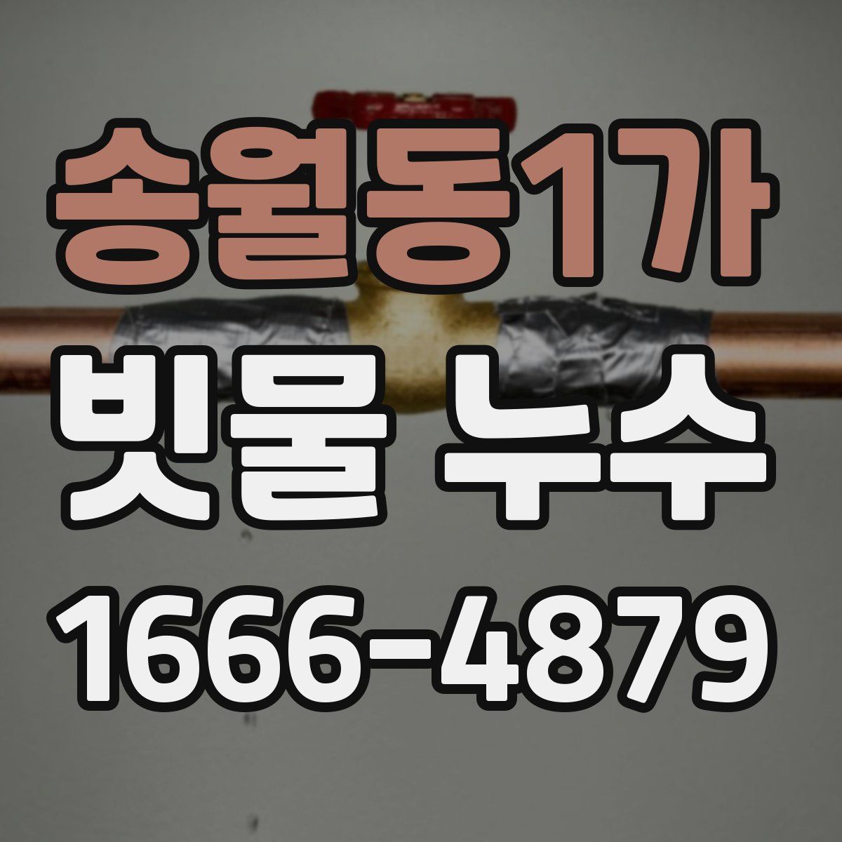 송월동1가 빗물 누수