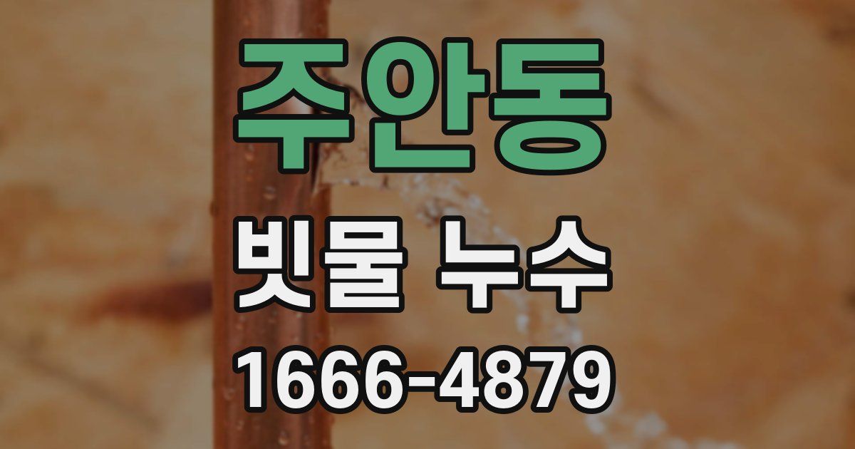 주안동 빗물 누수