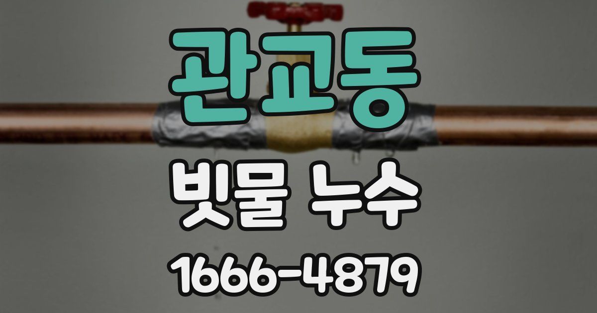 관교동 빗물 누수